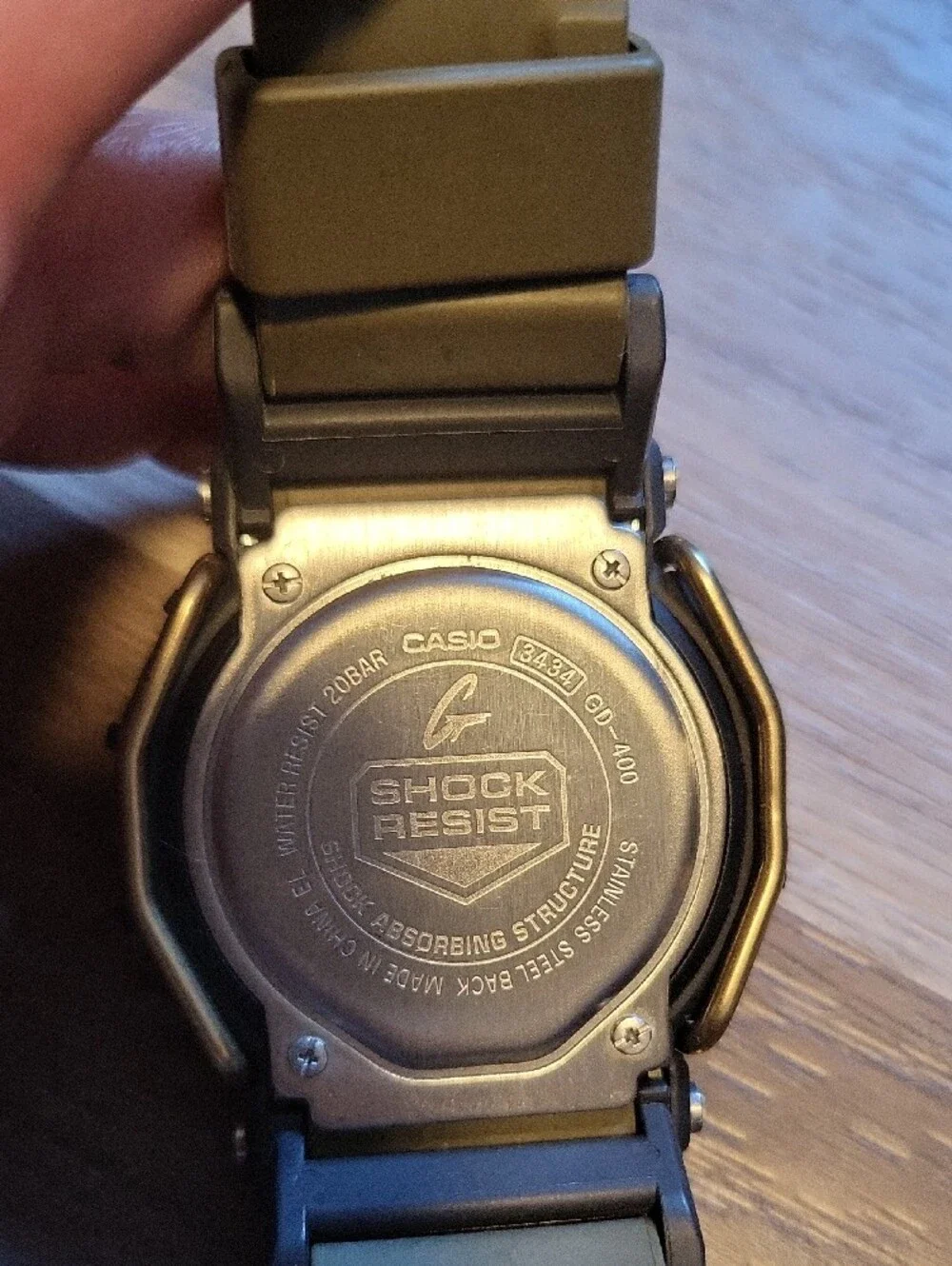 Casio G-Shock GD-400 Olive Green and Black Watch